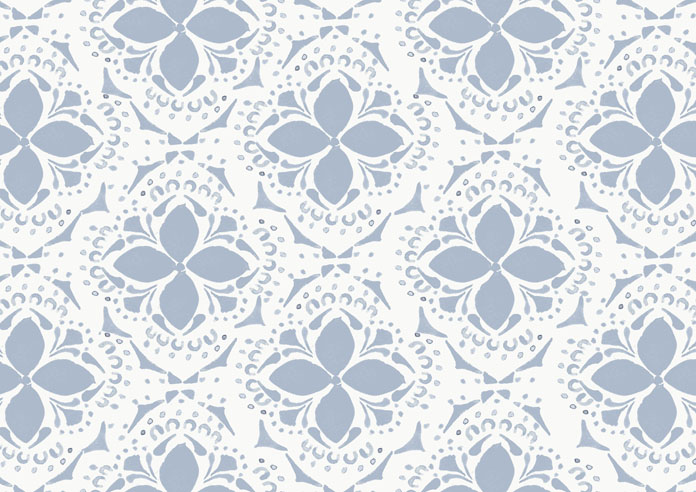 Batik Tile, Parisian Blue - Twist&Fit Roller Blind - Image 6